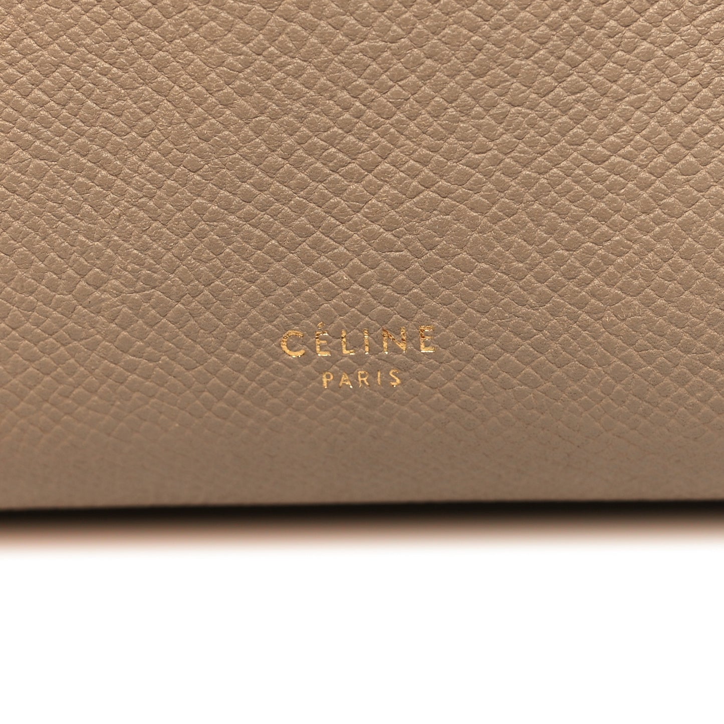 Grained Calfskin Mini Belt Bag Light Taupe