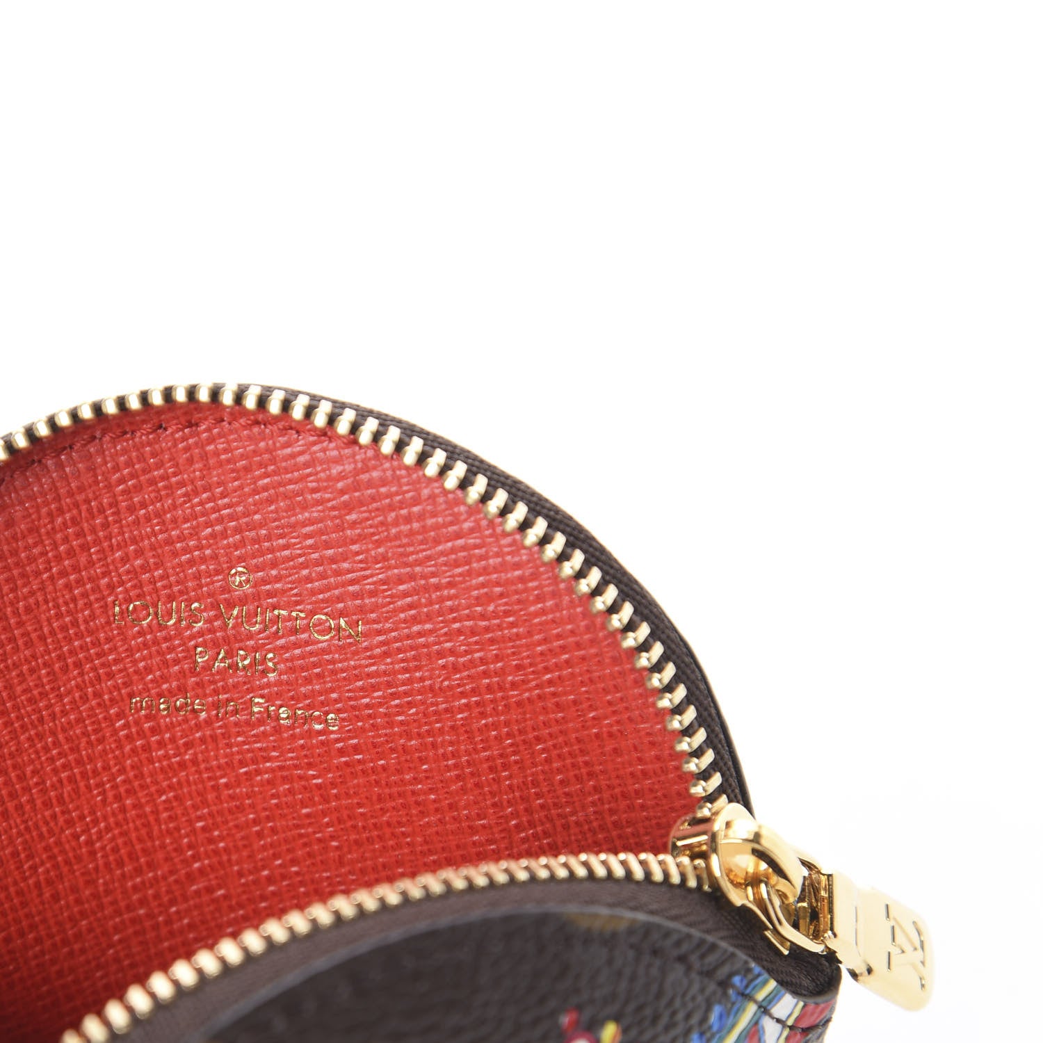 Louis Vuitton Monogram 2020 Christmas Animation Bumper Cars Round Coin Purse Coquelicot 5 of 5