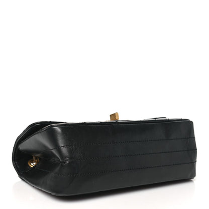 Chanel Aged Calfskin Chevron Quilted 2.55 Reissue Mini Flap Black 4 of 10