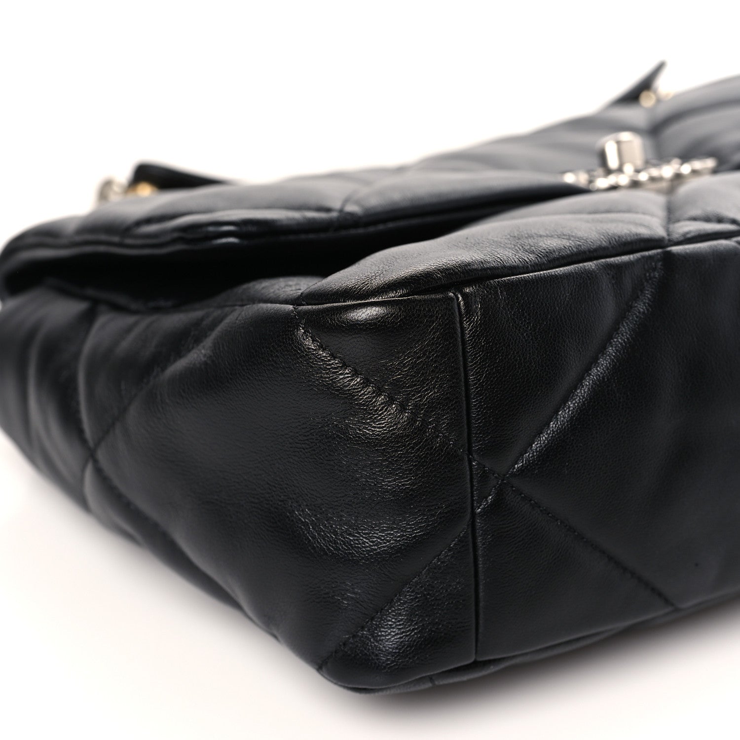 Chanel Lambskin Quilted Large Chanel 19 Flap Black 8 of 9