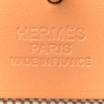 Hermes Vache Hunter Toile H Brides de Gala Herbag Zip Retourne 31 PM Natural 7 of 12