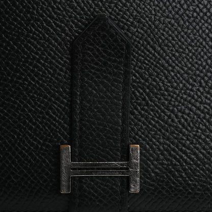 Hermes Epsom Bearn Gusset Wallet Black 8 of 15