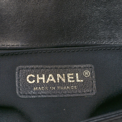 Chanel Calfskin Chevron Quilted Small Boy Flap Black 6 of 10