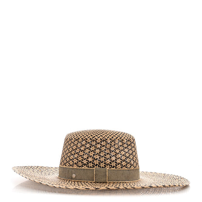 Hermes Straw Chapeau Femme Etna Panama Hat 57 Naturel Black 5 of 8