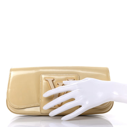 Louis Vuitton Patent Sobe Clutch Blanc Corail 2 of 7
