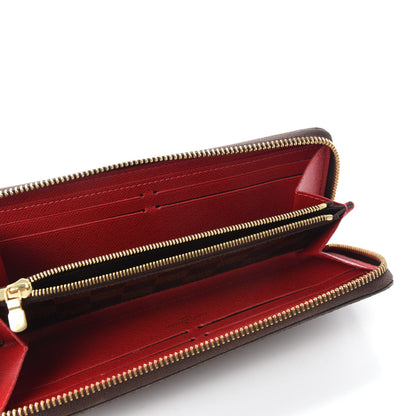 Louis Vuitton Damier Ebene Clemence Wallet Cherry 5 of 7