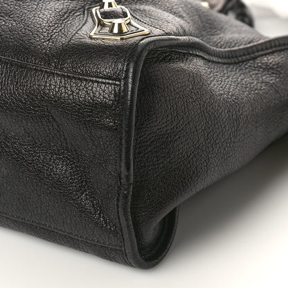 Balenciaga Chevre Gold Metallic Edge Hardware City Black 8 of 8