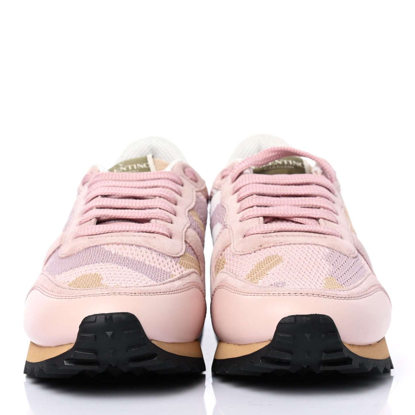 Mesh Suede Camouflage Womens Rockrunner Sneakers 37.5 Multicolor