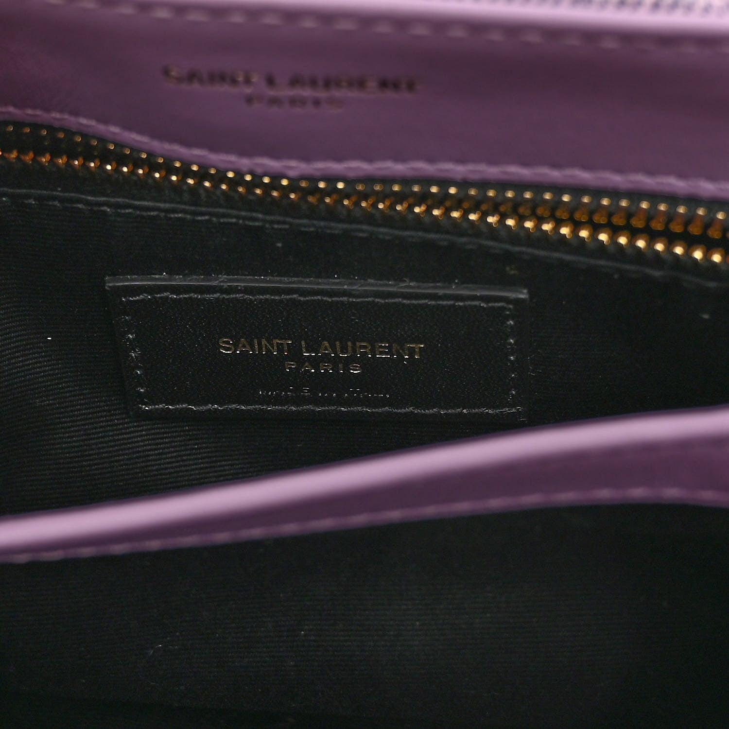 Saint Laurent Denim Y Quilted Monogram Toy Loulou Crossbody Bag Bleached Lilac 6 of 10