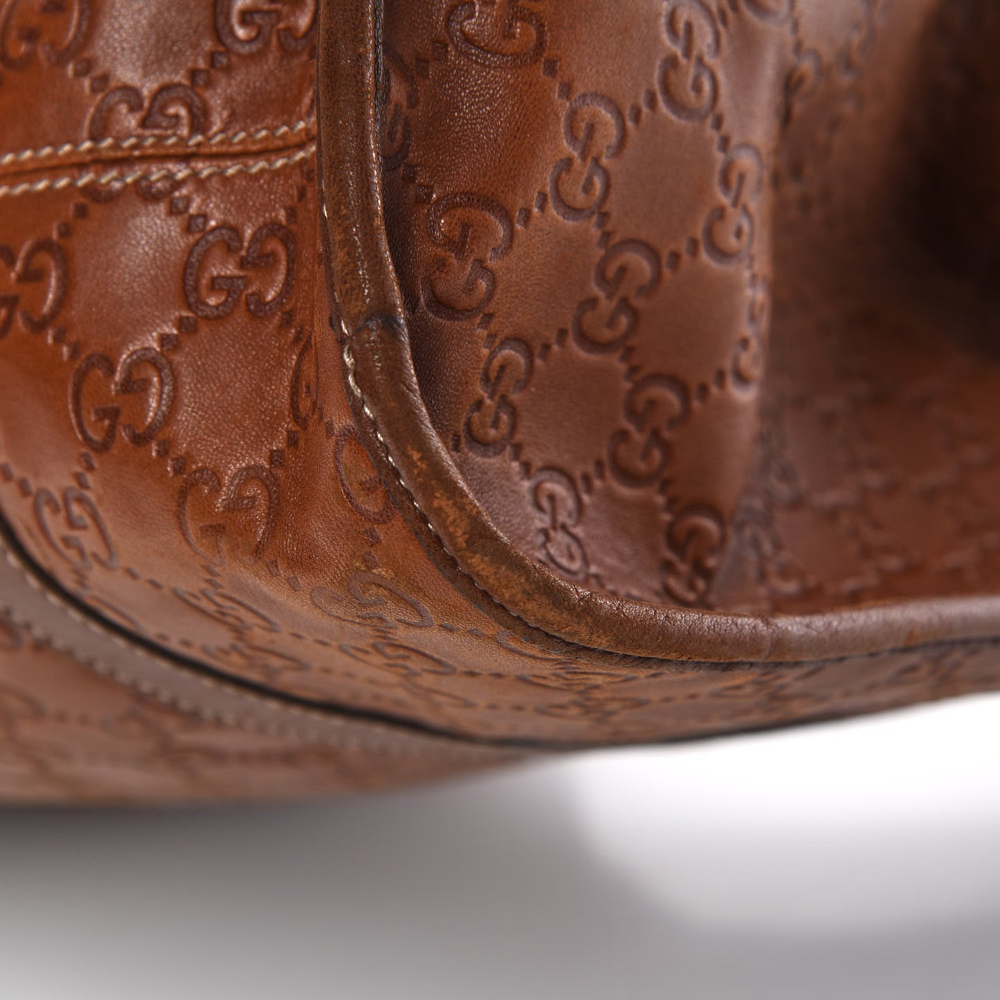 Guccissima Large Joy Shoulder Bag Brown