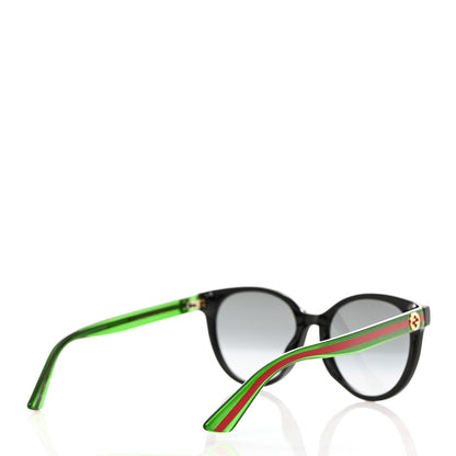 Gucci Acetate Round Web Sunglasses GG0702S Black 4 of 8