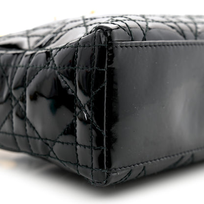 Christian Dior Patent Cannage Mini Lady Dior Black 9 of 13