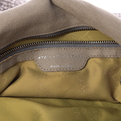 Stella McCartney Metallic Tricot Falabella Fold Over Tote Grey 5 of 8