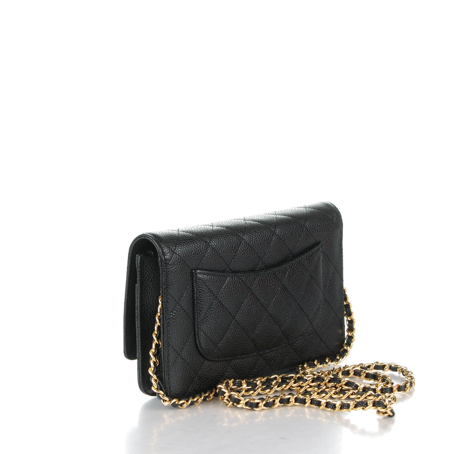 Chanel Caviar Quilted Wallet On Chain WOC Black 3 of 8