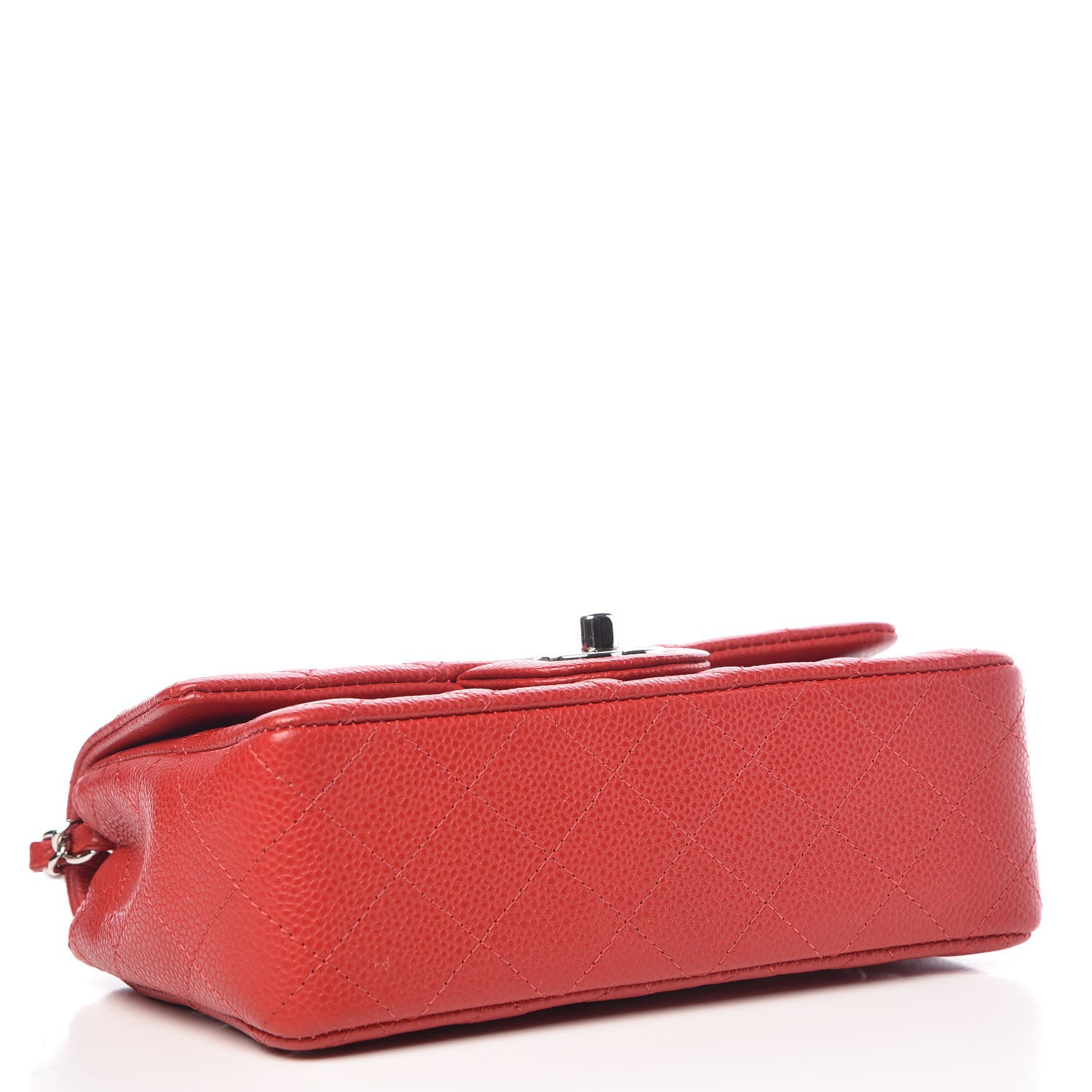 Chanel Caviar Quilted Mini Rectangular Flap Red 4 of 10