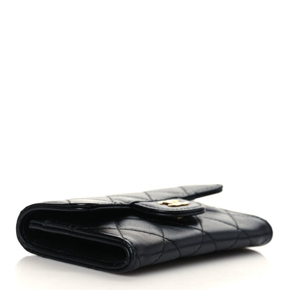 Chanel Lambskin Quilted Flap Card Holder Wallet Black 4 of 8