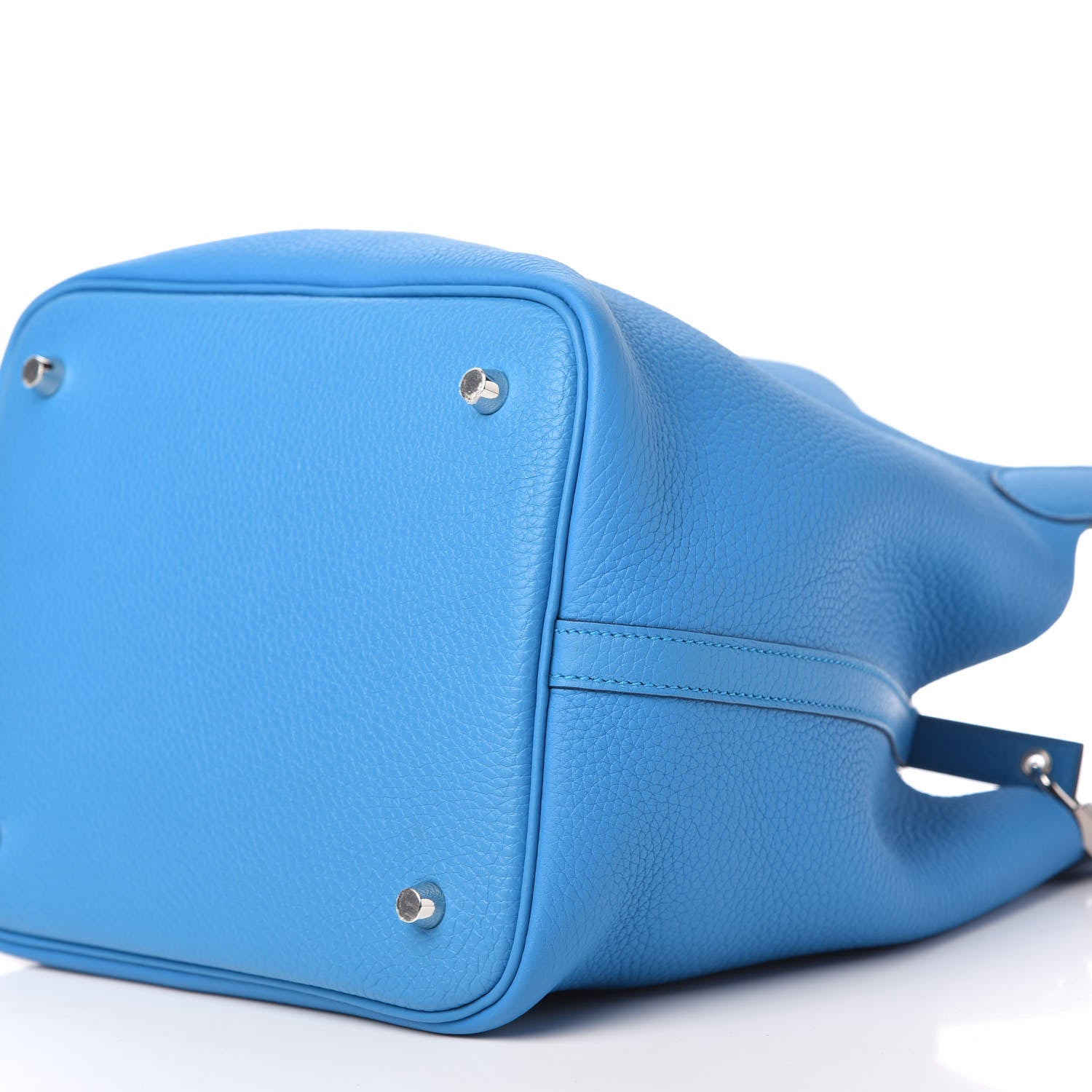 Hermes Taurillon Clemence Picotin Lock 22 MM Bleu Frida 7 of 9