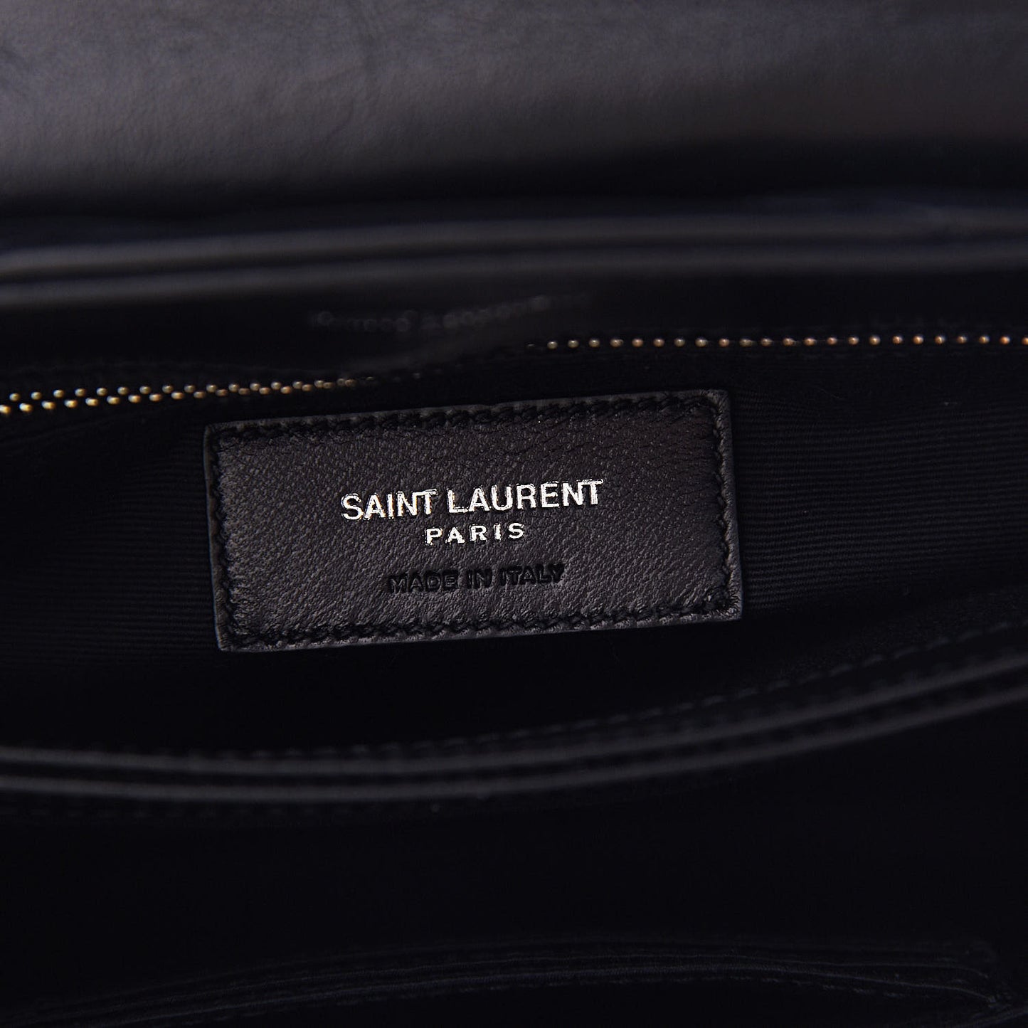 Calfskin Y Quilted Monogram Toy Loulou Crossbody Bag Black