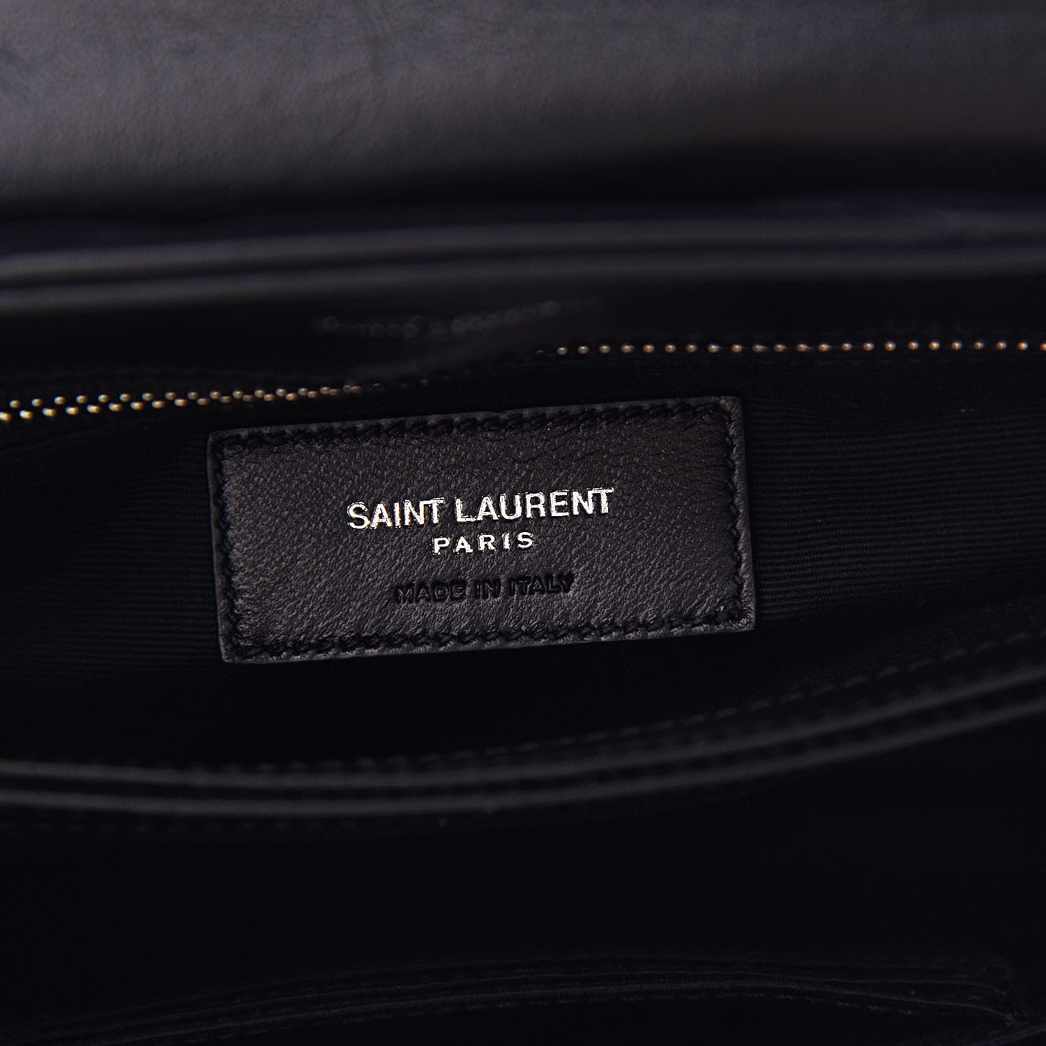 Saint Laurent Calfskin Y Quilted Monogram Toy Loulou Crossbody Bag Black 6 of 10