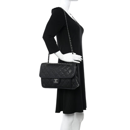 Chanel Caviar Quilted Large French Riviera Flap Black 2 of 13