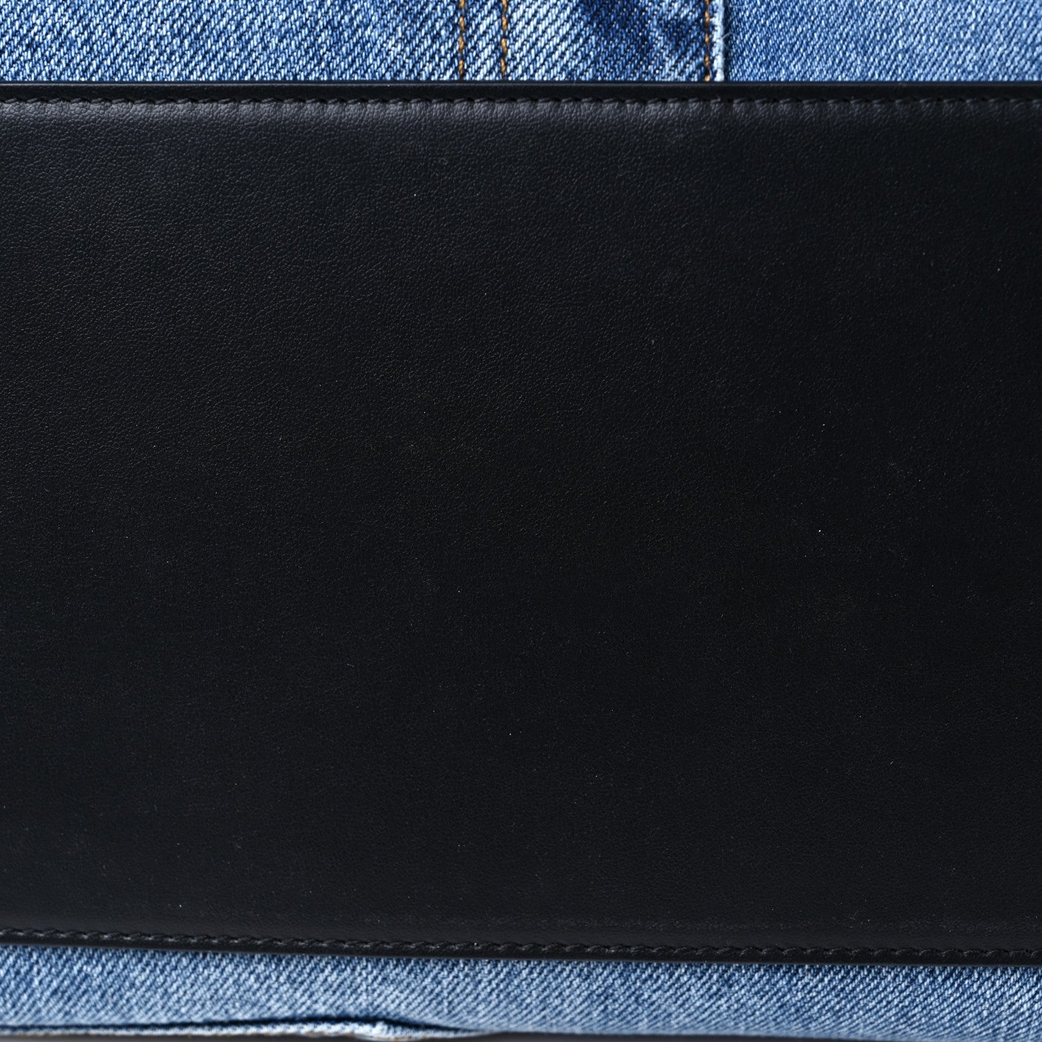 Dolce & Gabbana Large Denim Patchwork Shopping Tote Blue Black 9 of 10