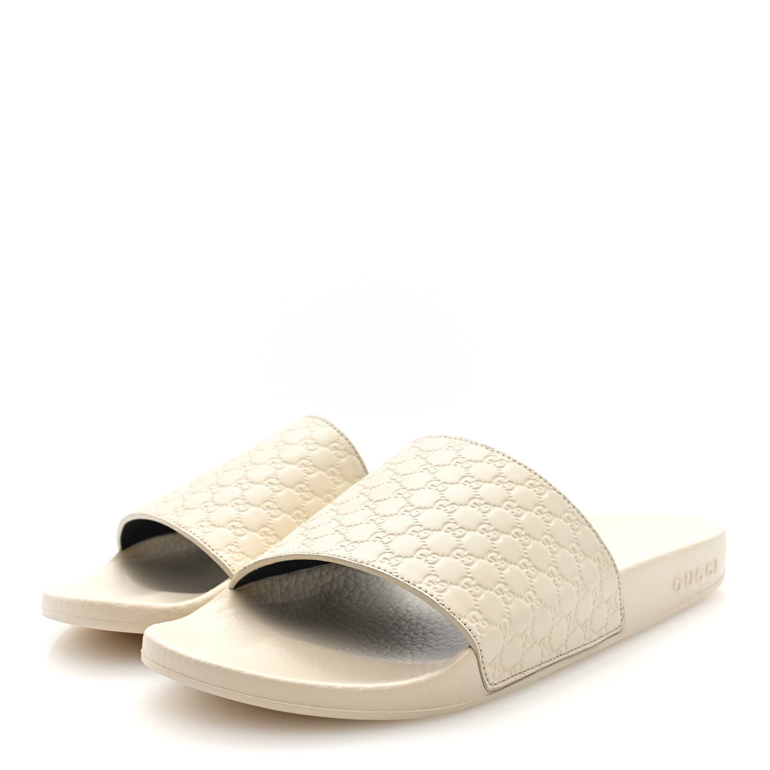 Gucci Microguccissima Slide Sandals 39 Ivory 4 of 9