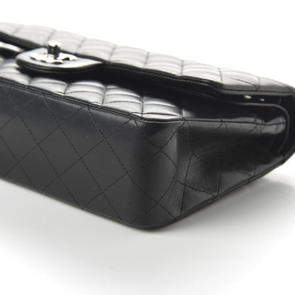 Chanel Lambskin Quilted Medium Double Flap Black 7 of 12