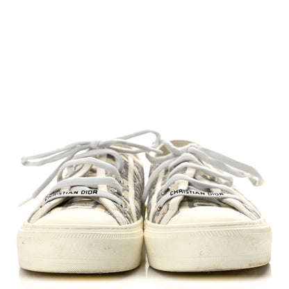Christian Dior Canvas Oblique Walk'N'Dior Low Top Sneakers 39 Grey Stone 3 of 11