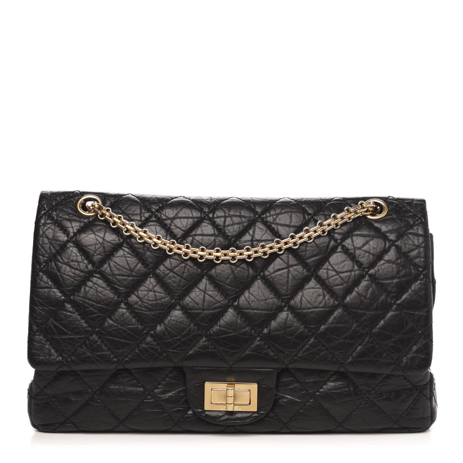 Chanel Aged Calfskin Quilted 2.55 Reissue 227 Flap Black 1 of 12