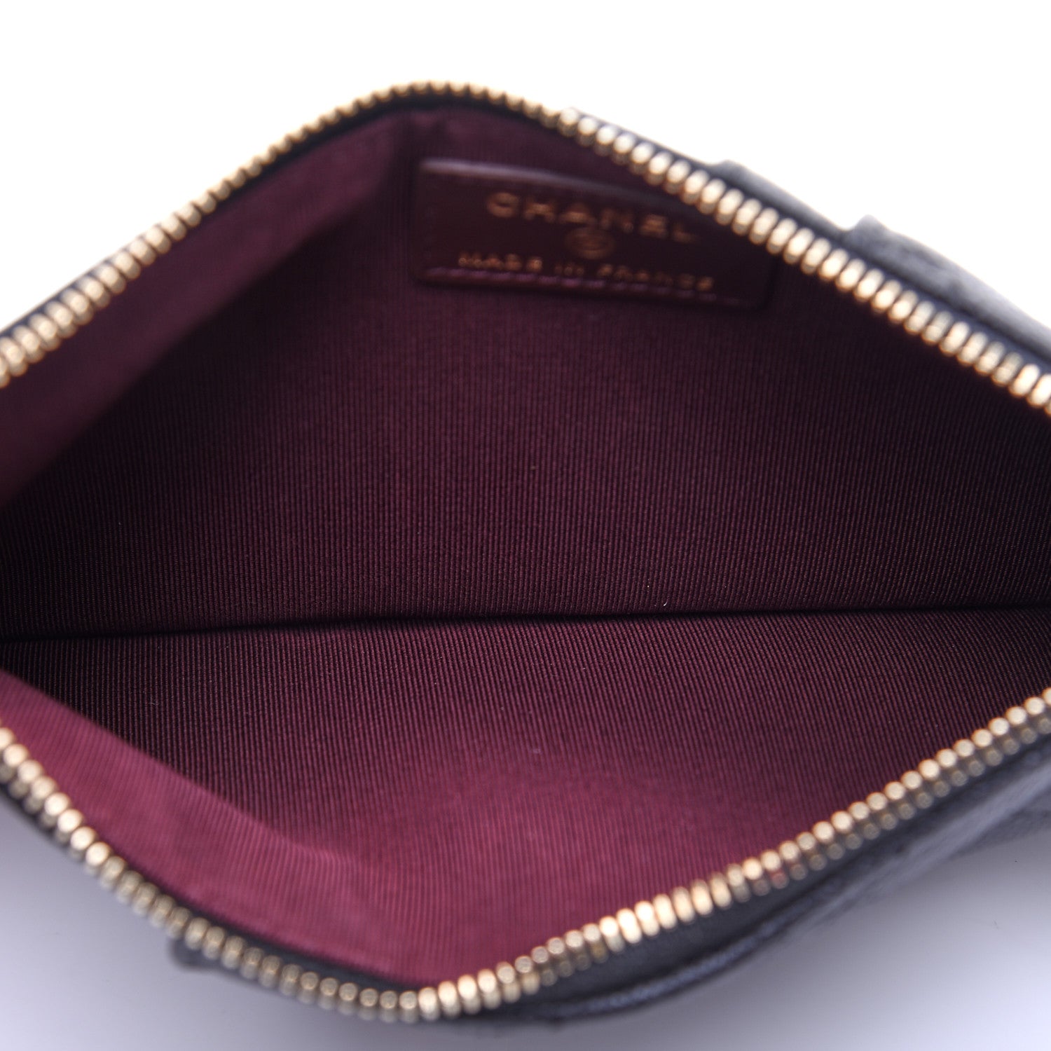 Chanel Caviar Quilted Classic Flat Wallet Pouch Black 5 of 11