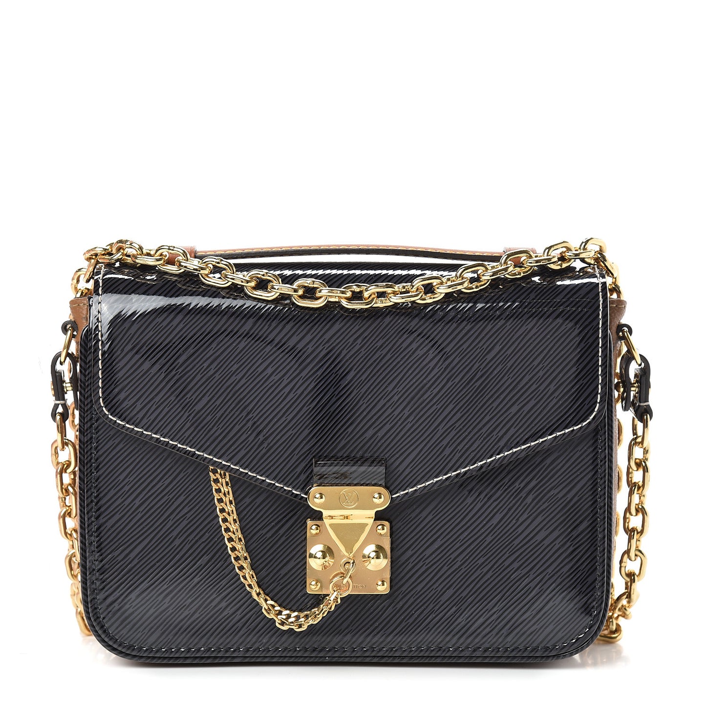 Shiny Epi Reverse Monogram Pochette Metis Mini Marine