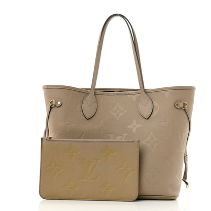 Louis Vuitton Empreinte Monogram Giant Neverfull MM Tourterelle 3 of 13