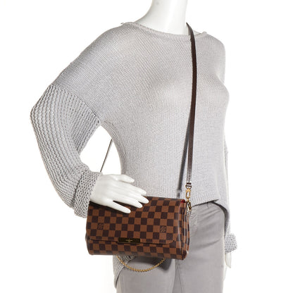 Louis Vuitton Damier Ebene Favorite MM 2 of 8