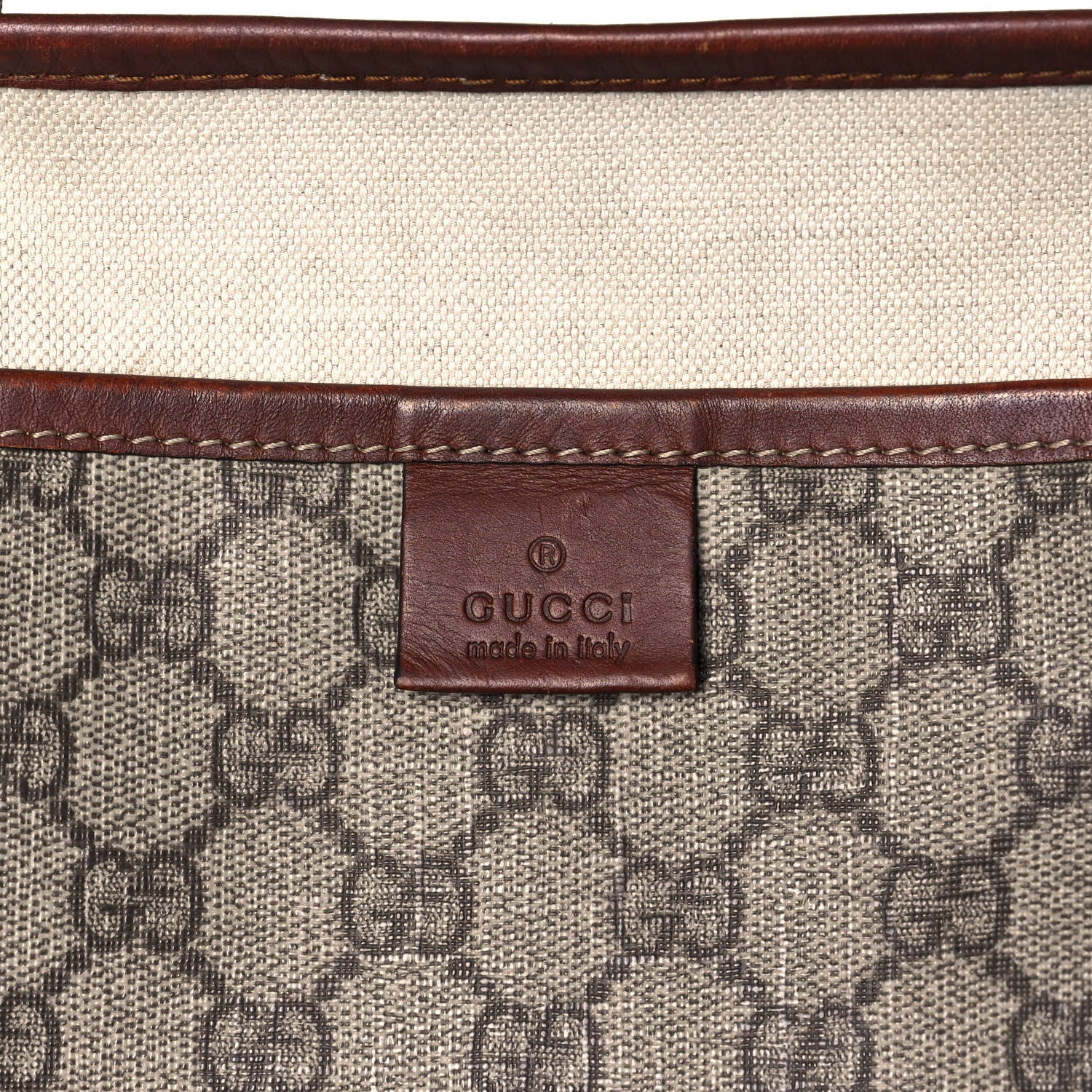 Gucci GG Plus Monogram Medium Signature Web Loop Tote Brown 5 of 11