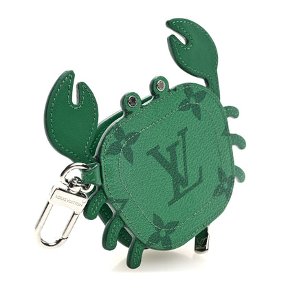 Louis Vuitton Monogram Crab Bag Charm Green 3 of 6