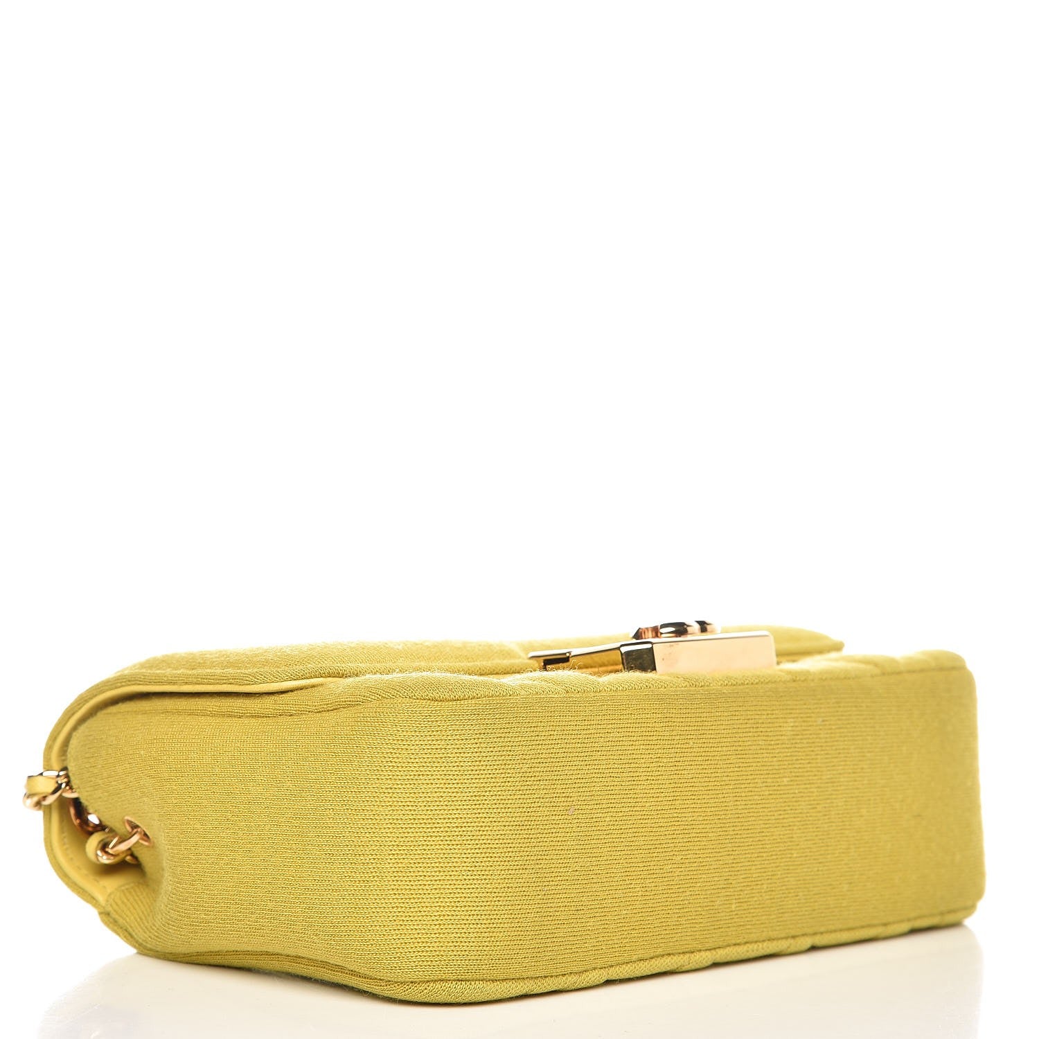 Chanel Jersey Quilted Mini Chic With Me Flap Yellow 4 of 13