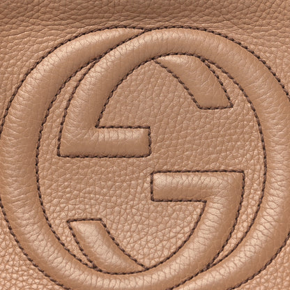 Gucci Pebbled Calfskin Small Soho Disco Bag Camelia 8 of 10