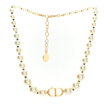 Christian Dior Pearl 30 Montaigne Choker Necklace Gold 3 of 5