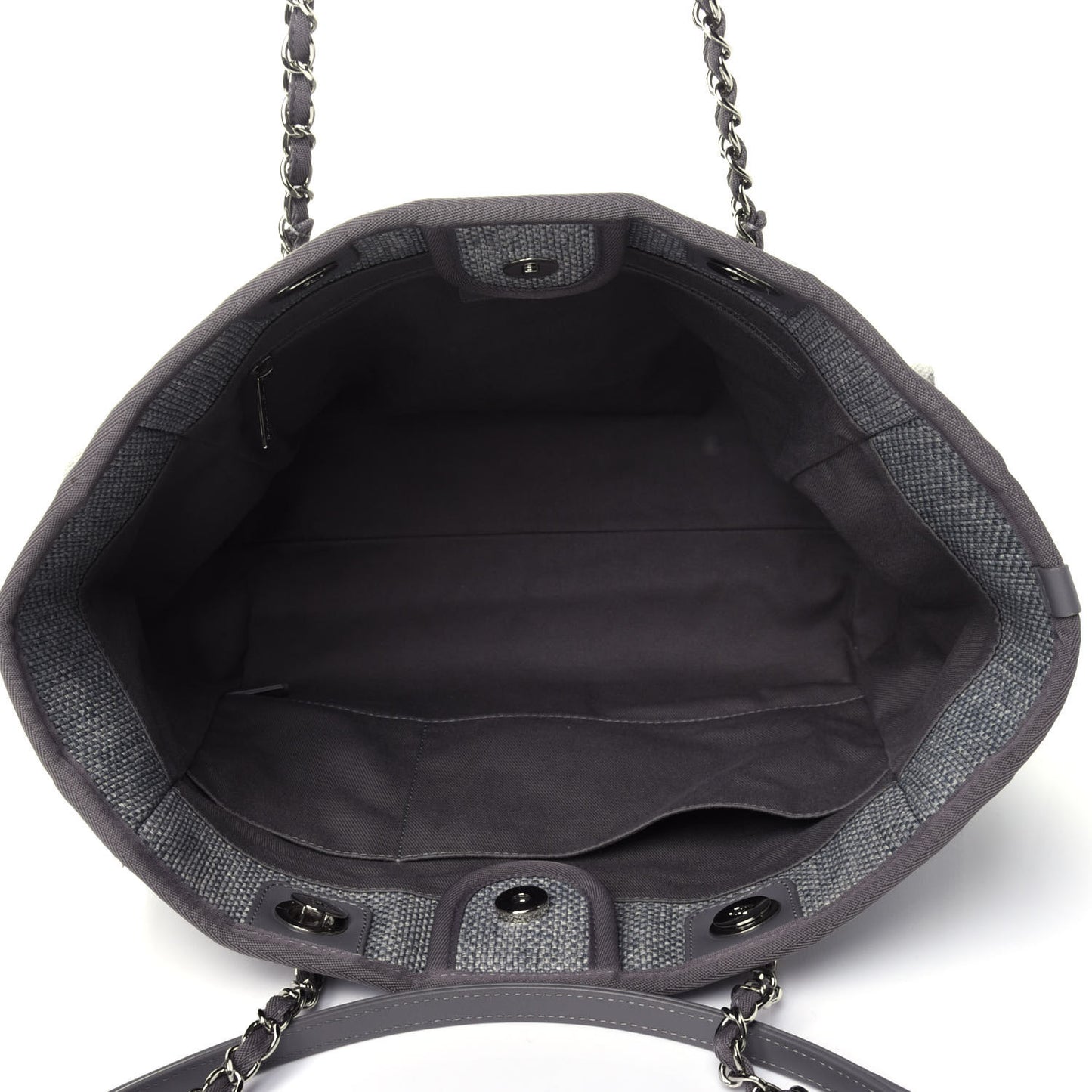 Canvas Small Deauville Tote Grey