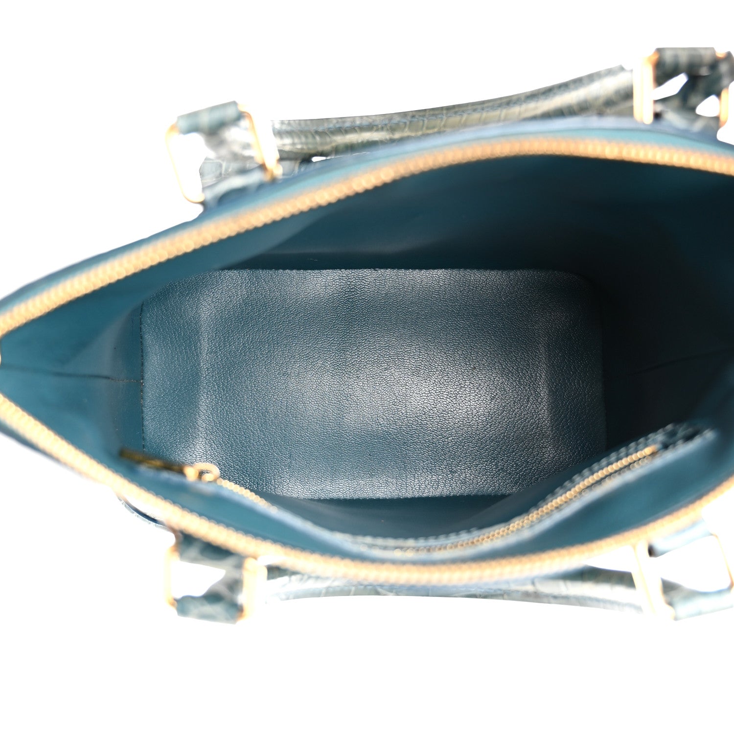 Louis Vuitton Crocodile Lockit PM Blue 5 of 11