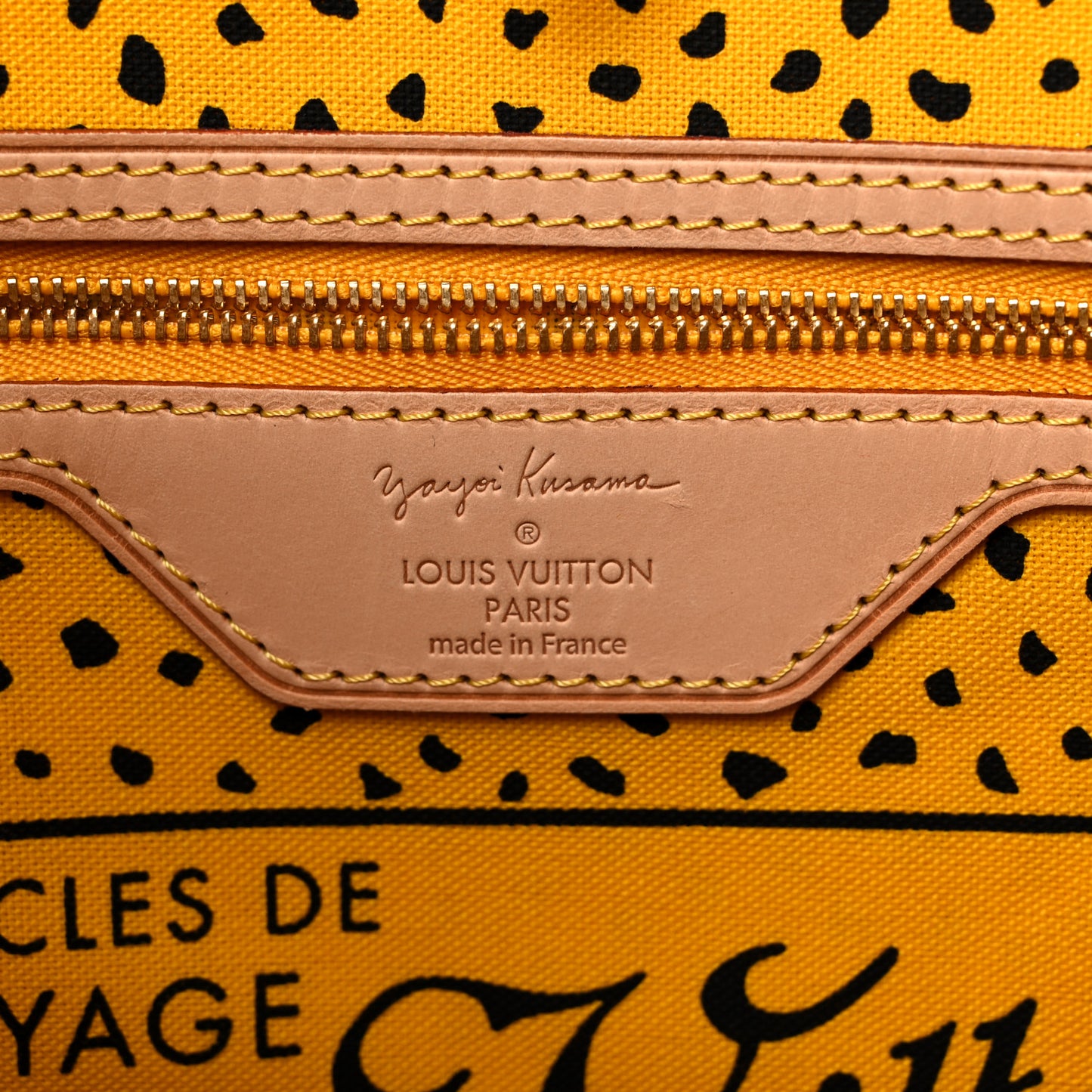 Monogram Kusama Waves Neverfull MM Yellow