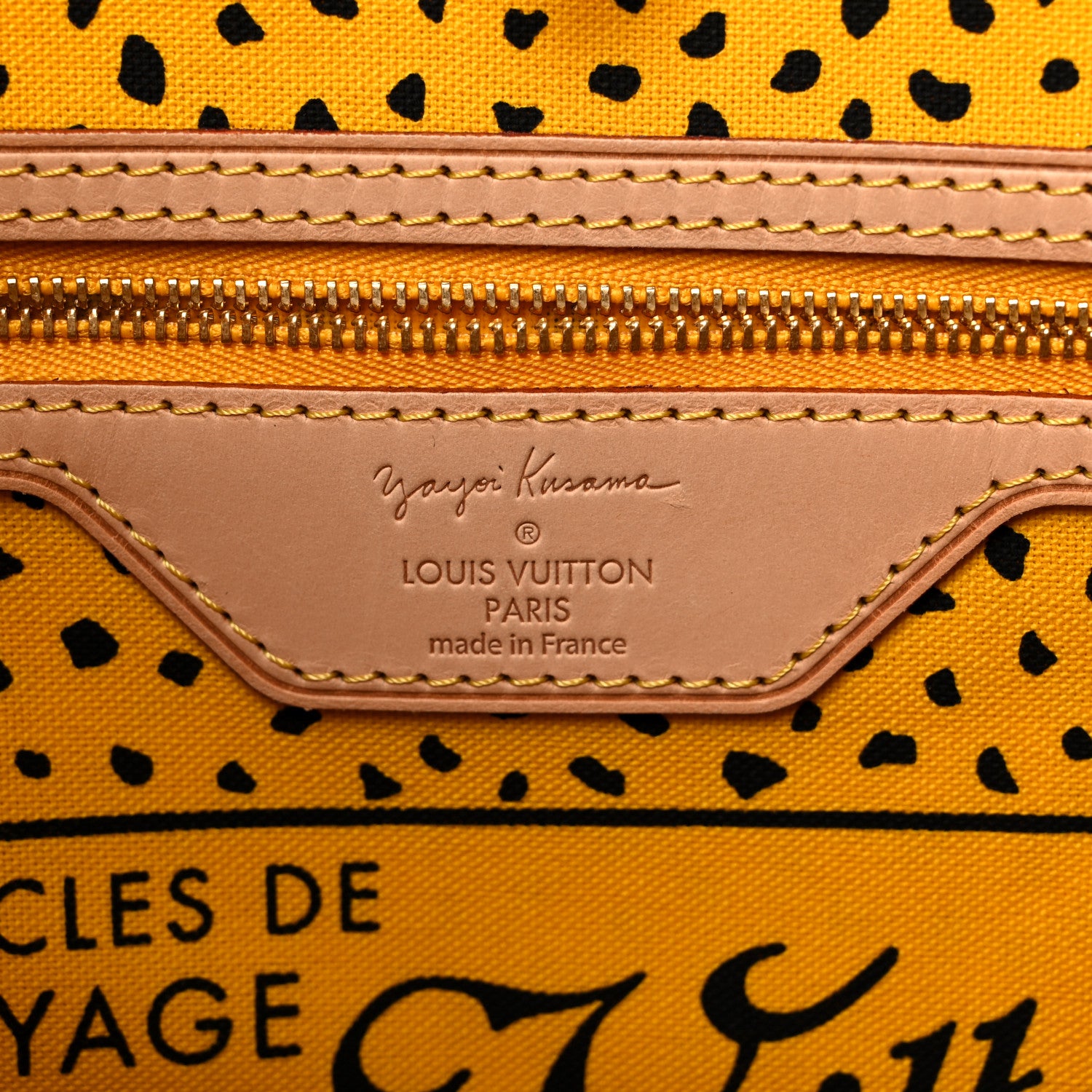 Louis Vuitton Monogram Kusama Waves Neverfull MM Yellow 6 of 16