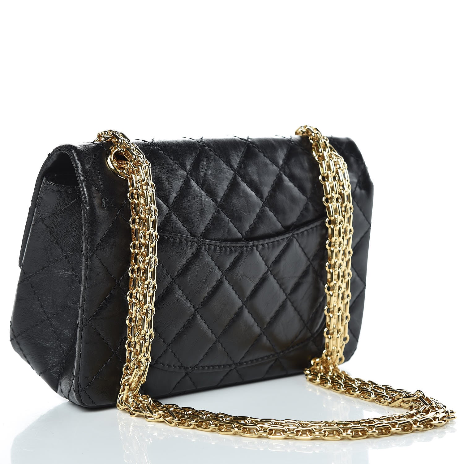Chanel Aged Calfskin Quilted 2.55 Reissue Mini Flap Black 3 of 10