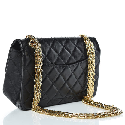Chanel Aged Calfskin Quilted 2.55 Reissue Mini Flap Black 3 of 10