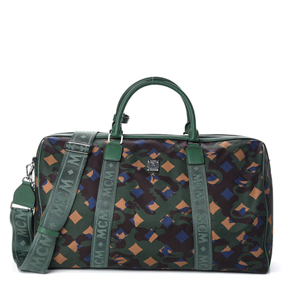 MCM Nylon Camo Dieter Munich Weekender Bag Green 1 of 8