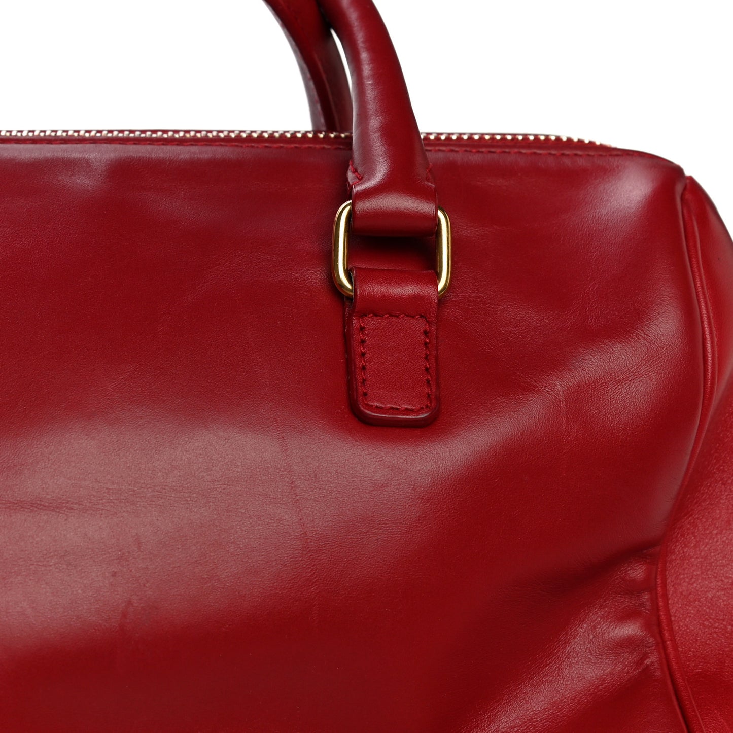 Calfskin Classic Baby Duffle Red