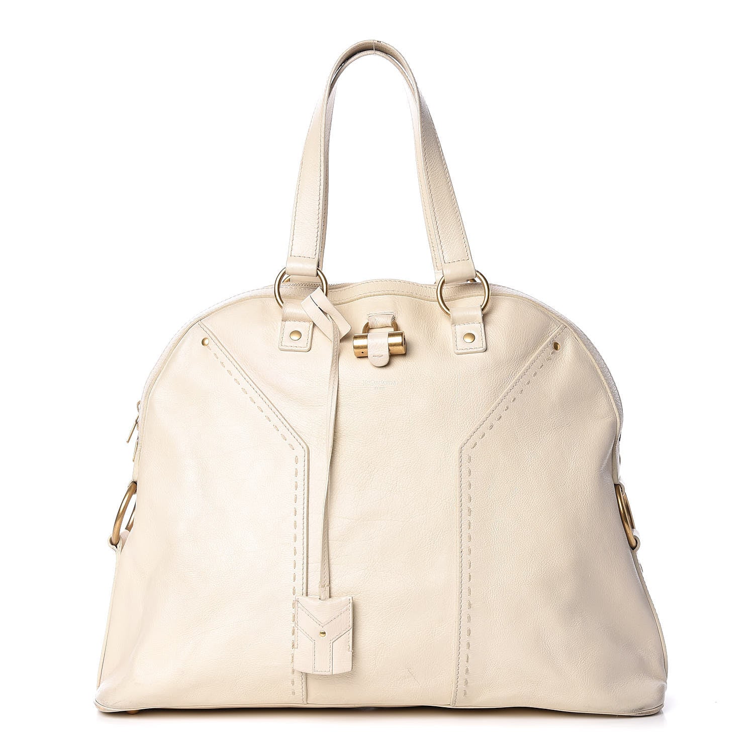 Saint Laurent Calfskin Oversized Muse Ivory 1 of 31