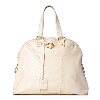 Saint Laurent Calfskin Oversized Muse Ivory 1 of 31