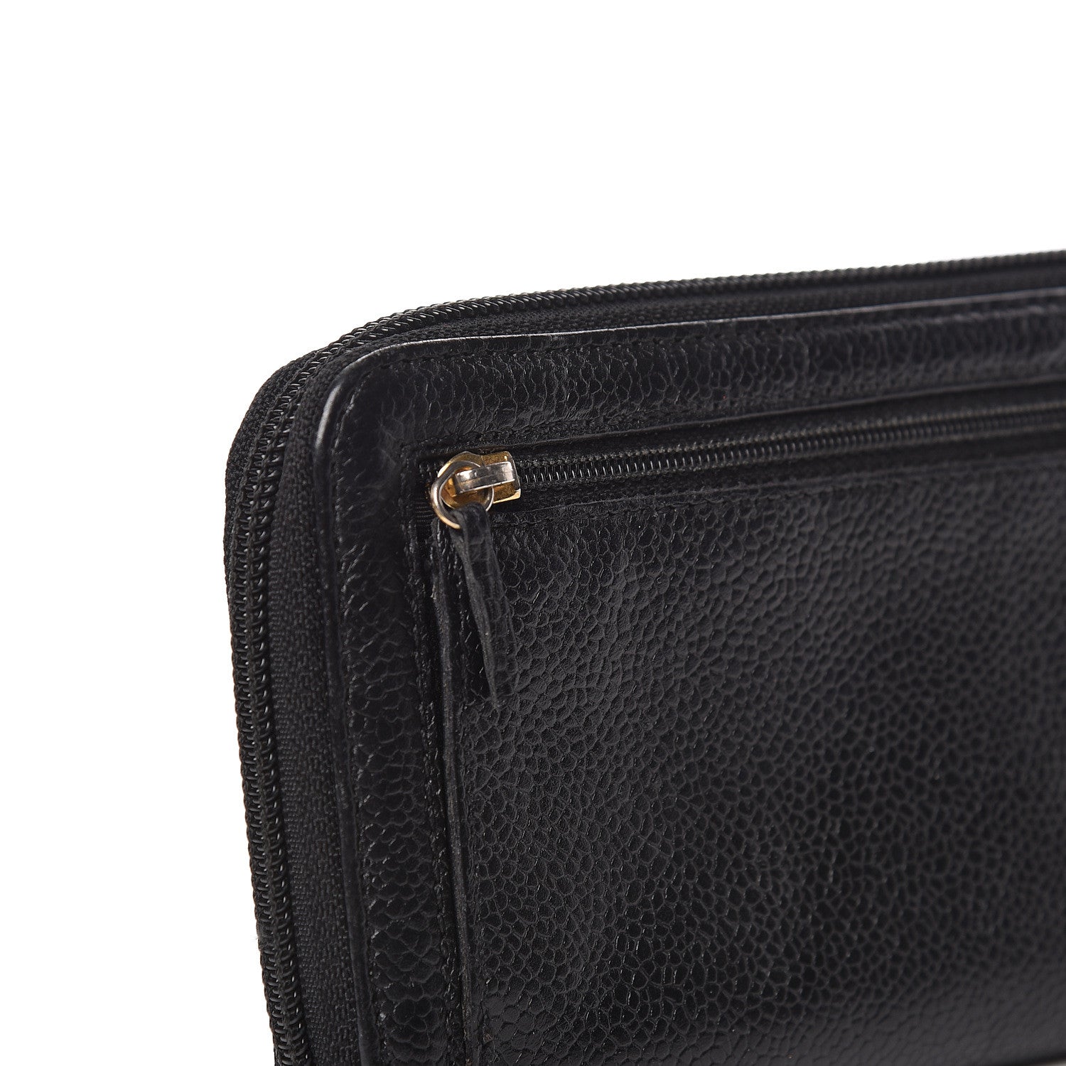 Chanel Caviar Timeless CC Zip Around Wallet Black 10 of 11