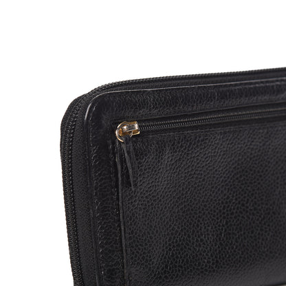 Chanel Caviar Timeless CC Zip Around Wallet Black 10 of 11